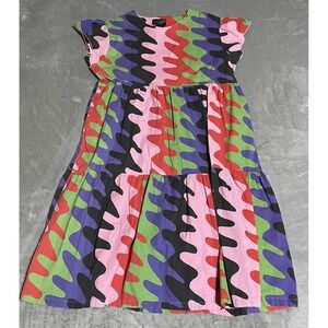Nooworks Static Dress Womens XL Colorful Tiered